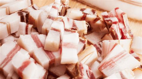 Freeze Pancetta Cubes