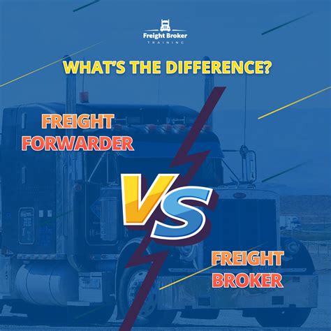 freight forwarder vs freight broker