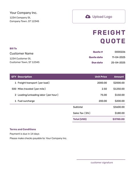 Freight Quote Generator