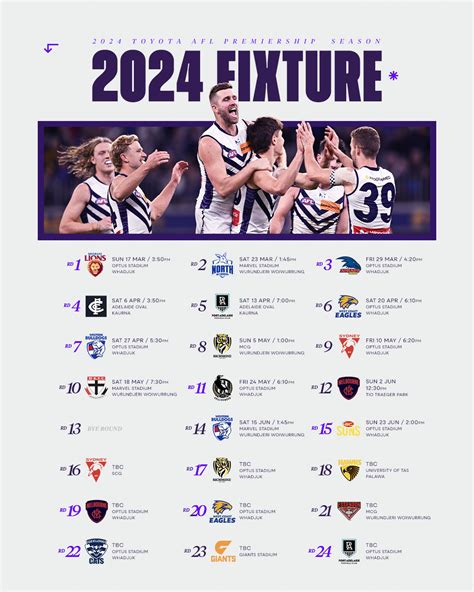 fremantle afl fixtures 2024