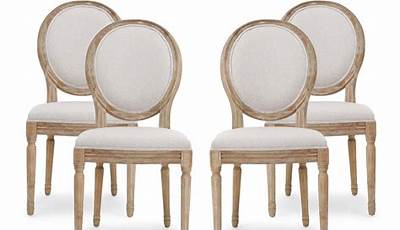 French Country Fabric Dining Chairs