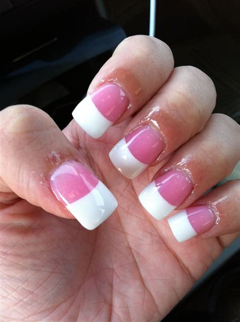 Pale Pink French Manicure With Photo Cool Nail Design Ideas