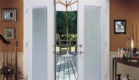 French Patio Doors With Blinds And Screen Superior Door Curtains Or One Only