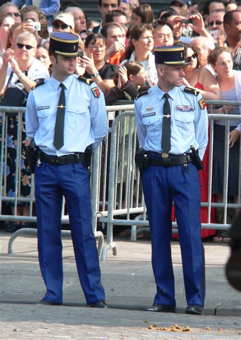 french blue police uniform