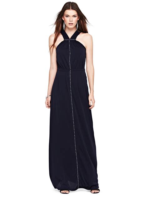 french connection maxi dress blue