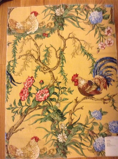 french country rooster fabric