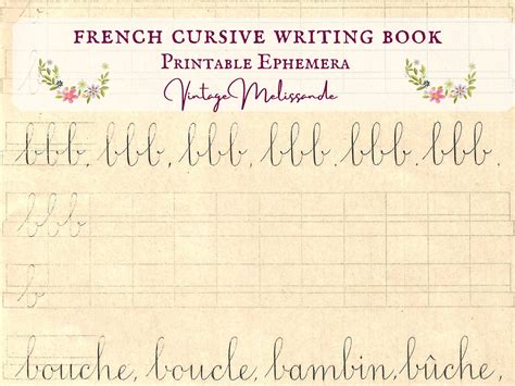 french cursive alphebts