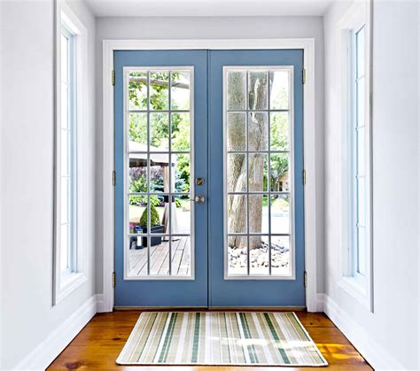 french doors without curtains
