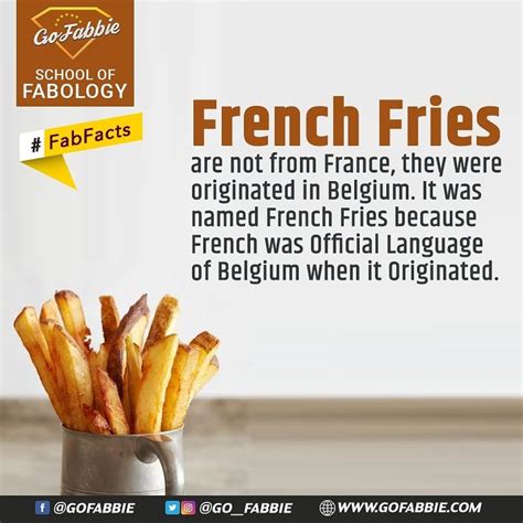 French Fries Etymology