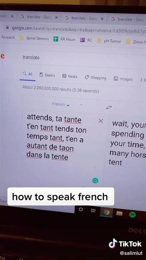 French Google Translate Joke