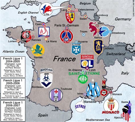 french ligue 1 map