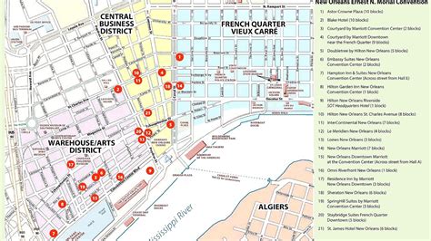 french quarter hotels map