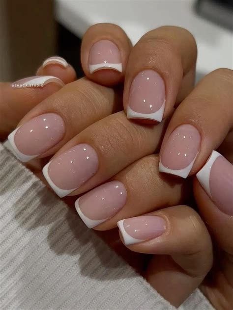 French Tip Nails Short
