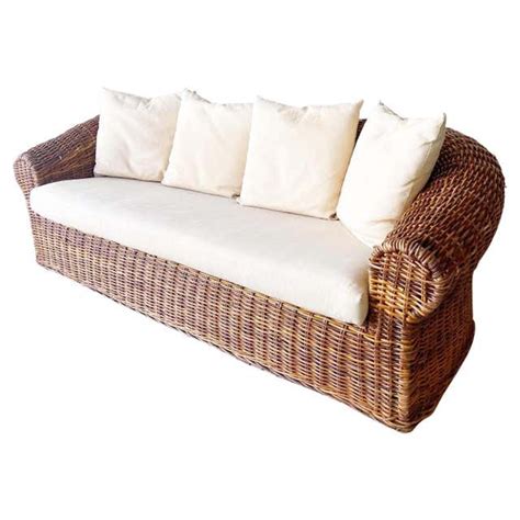 French Wicker Couch