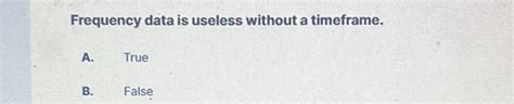frequency data is useless without a timeframe.
