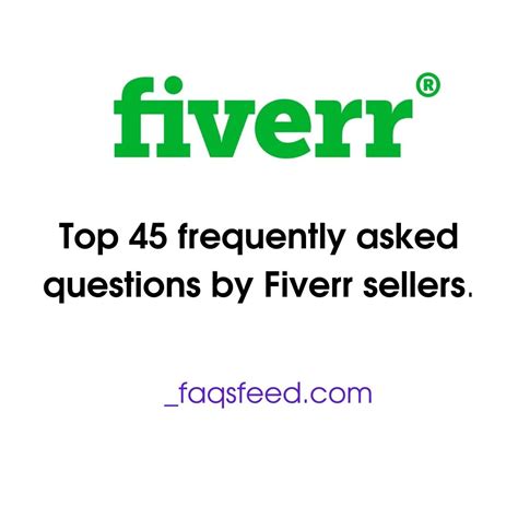 frequently asked questions by fiverr sellers