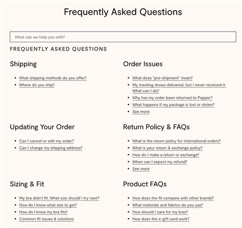 Frequently Asked Questions Document Template