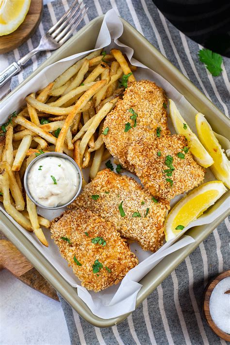 Fresh Breaded Cod Fillets In Air Fryer