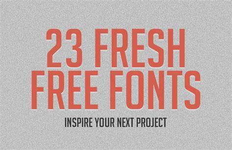 24 Fresh Free Fonts Fonts Graphic Design Junction