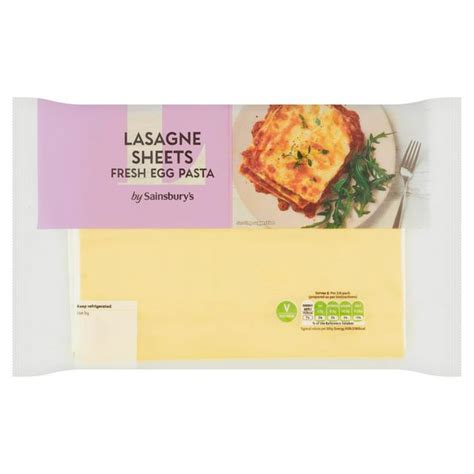 fresh lasagne sheets sainsbury's
