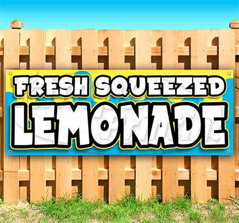 fresh squeezed lemonade banner