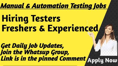 fresher automation testing jobs in bangalore