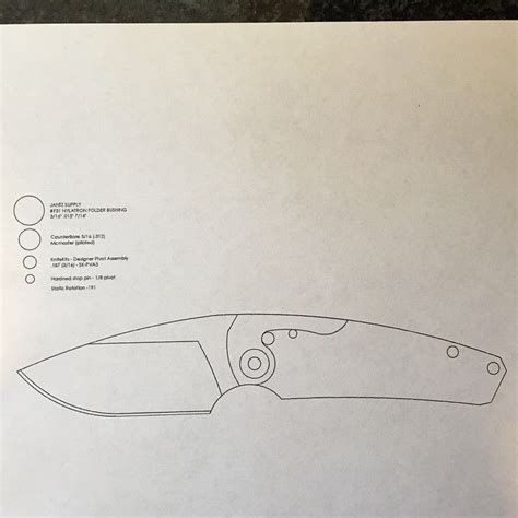 Friction Folder Knife Pattern Printable