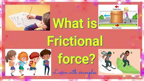 frictional force ka example in english