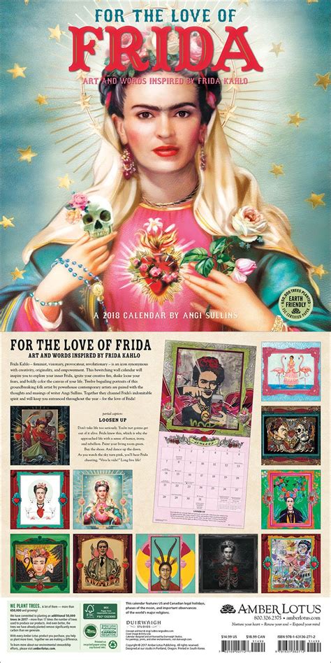 For the Love of Frida 2020 Wall Calendar My Lovely Stars