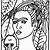 frida kahlo animal coloring pages