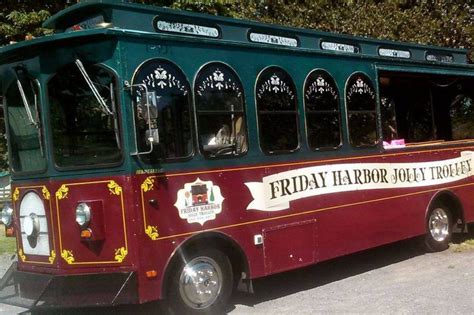 Friday Harbor Jolly Trolley in WA.