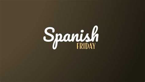 friday in spanish language