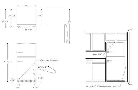 Fridge Enclosure Dimensions