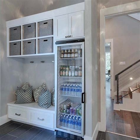 Fridge In Mudroom