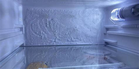 fridge with ice inside