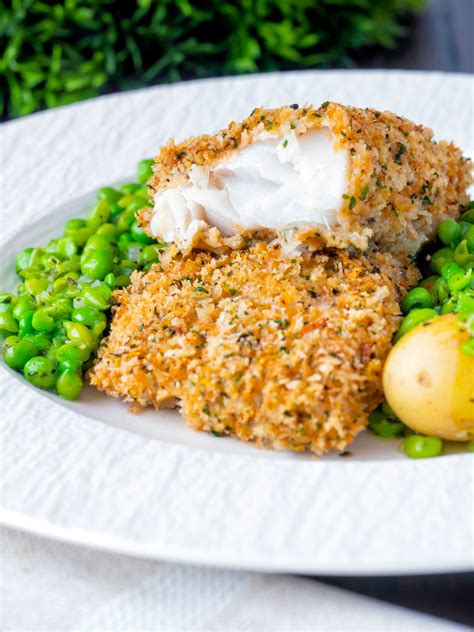 fried cod in breadcrumbs