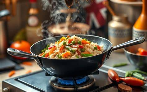 Fried Rice Cooking Process
