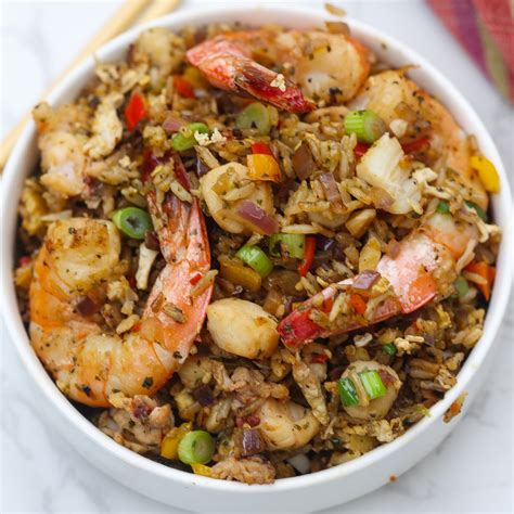 Fried Rice Seafood Serving