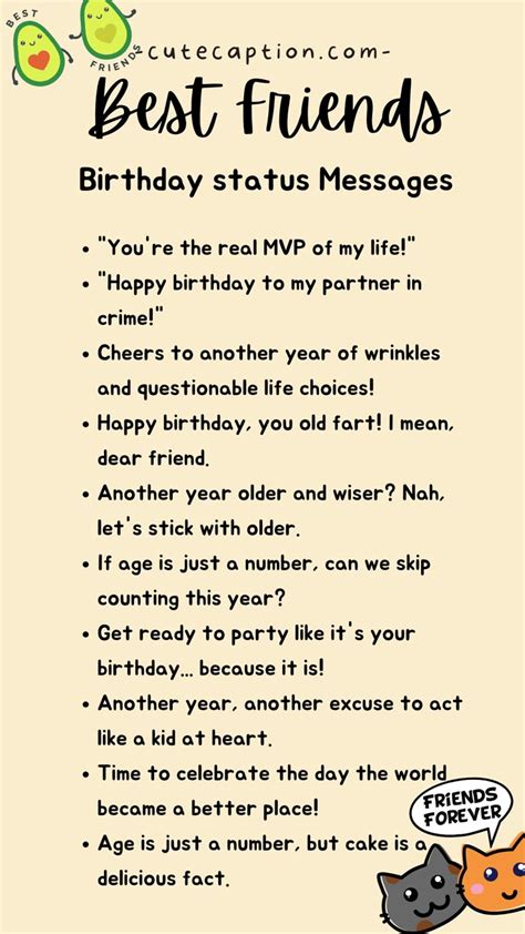 Friend Birthday Status