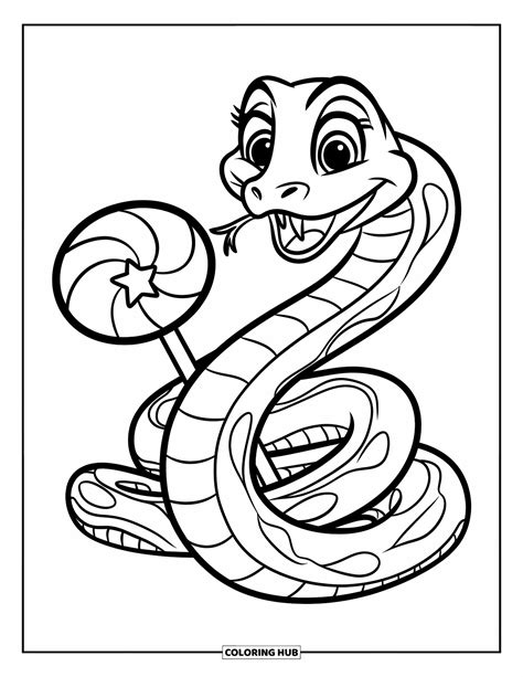 Friendly Looking Snake Printable