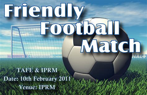friendly match football today