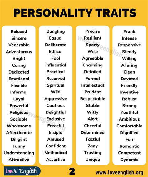 friendly personality traits