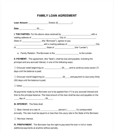 family or friends loans