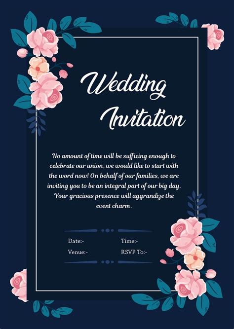 friends wedding card invitation
