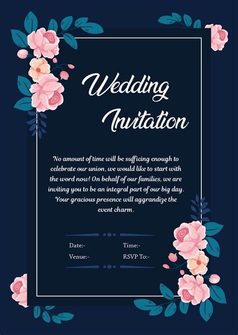 friends wedding card invitation