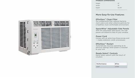 Frigidaire Air Conditioner ELECTRONIC CONTROL AIR CONDITIONER User