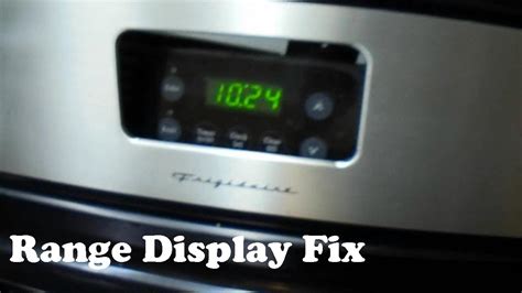 Frigidaire Gas Range Display Not Working