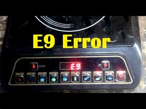 Frigidaire Induction Cooktop Error E9