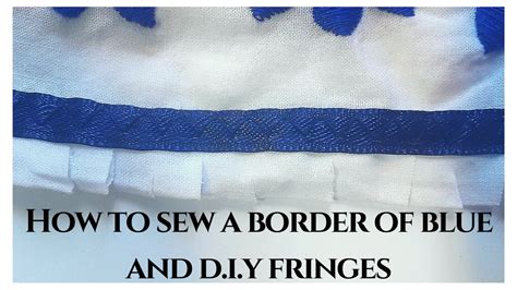 Fringes With Border Of Blue