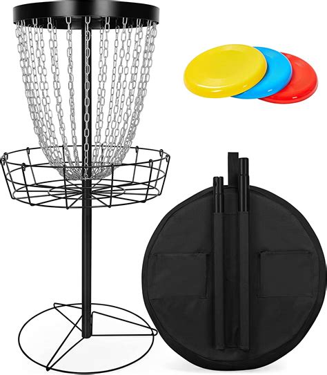 frisbee golf basket set